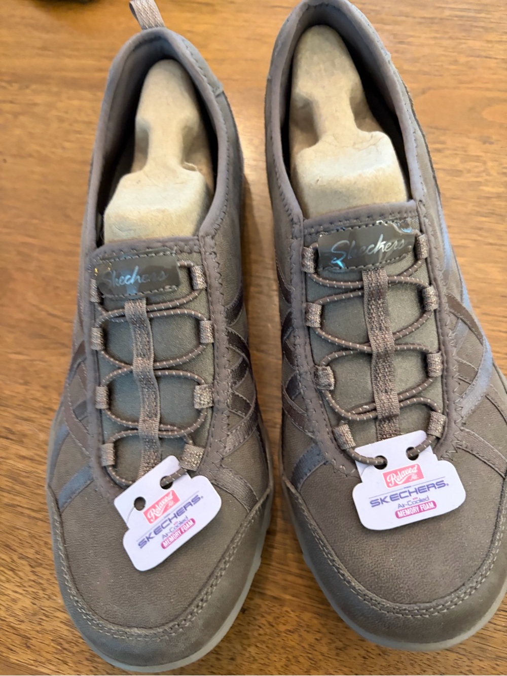 Skechers Women's Slip-On Sneakers in Brown